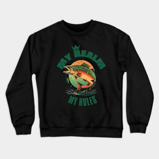 Fishing with norm, fish realm Crewneck Sweatshirt